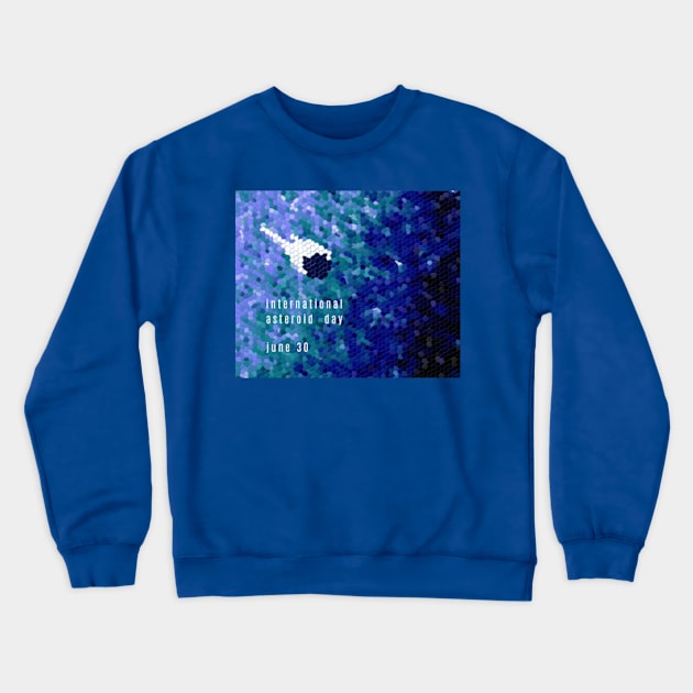 Asteroid Day Mosaic Crewneck Sweatshirt by soitwouldseem